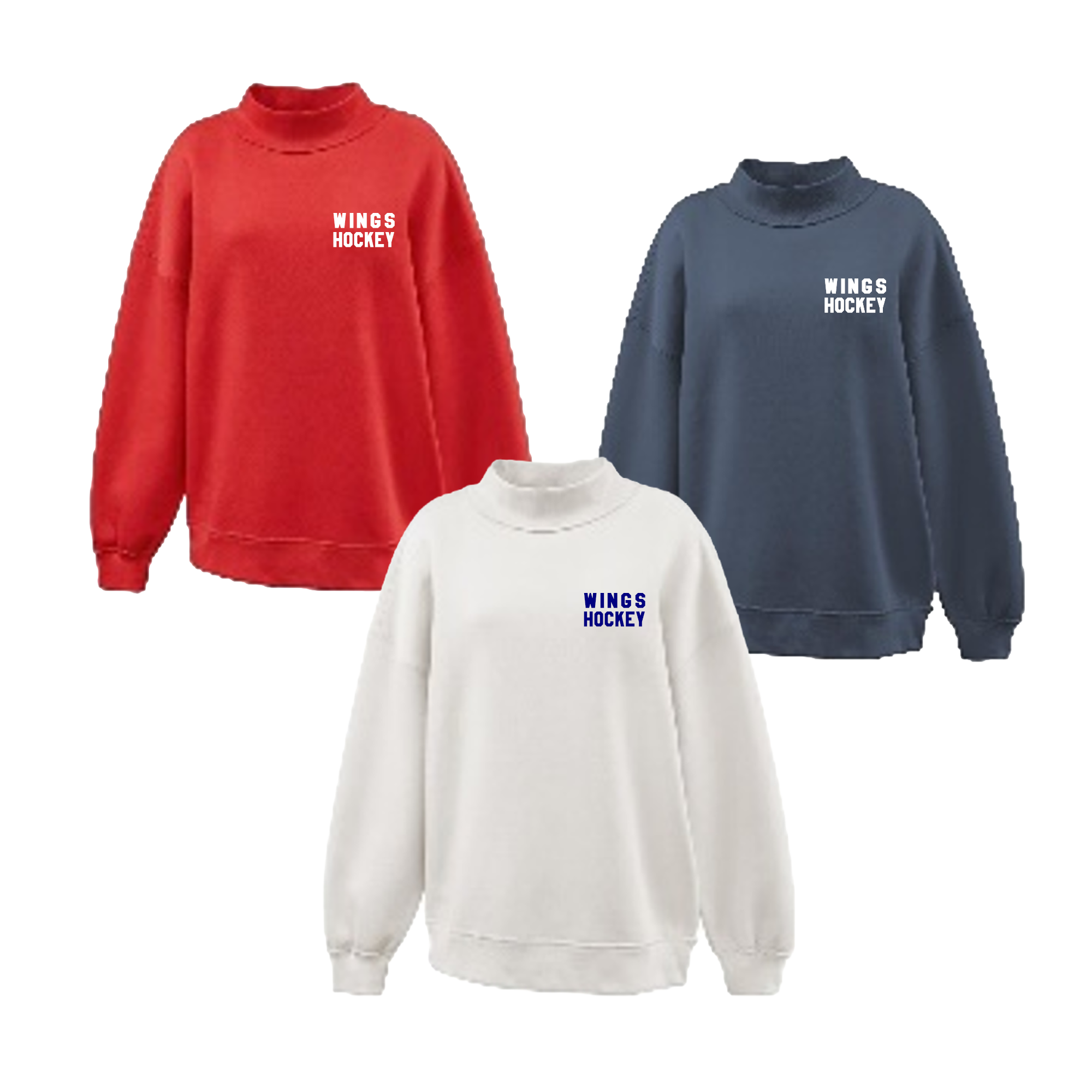 Pennant Ladies Cotton Mockneck